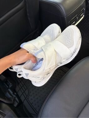 TIEM White Women's Slip-On Athletic Sneakers